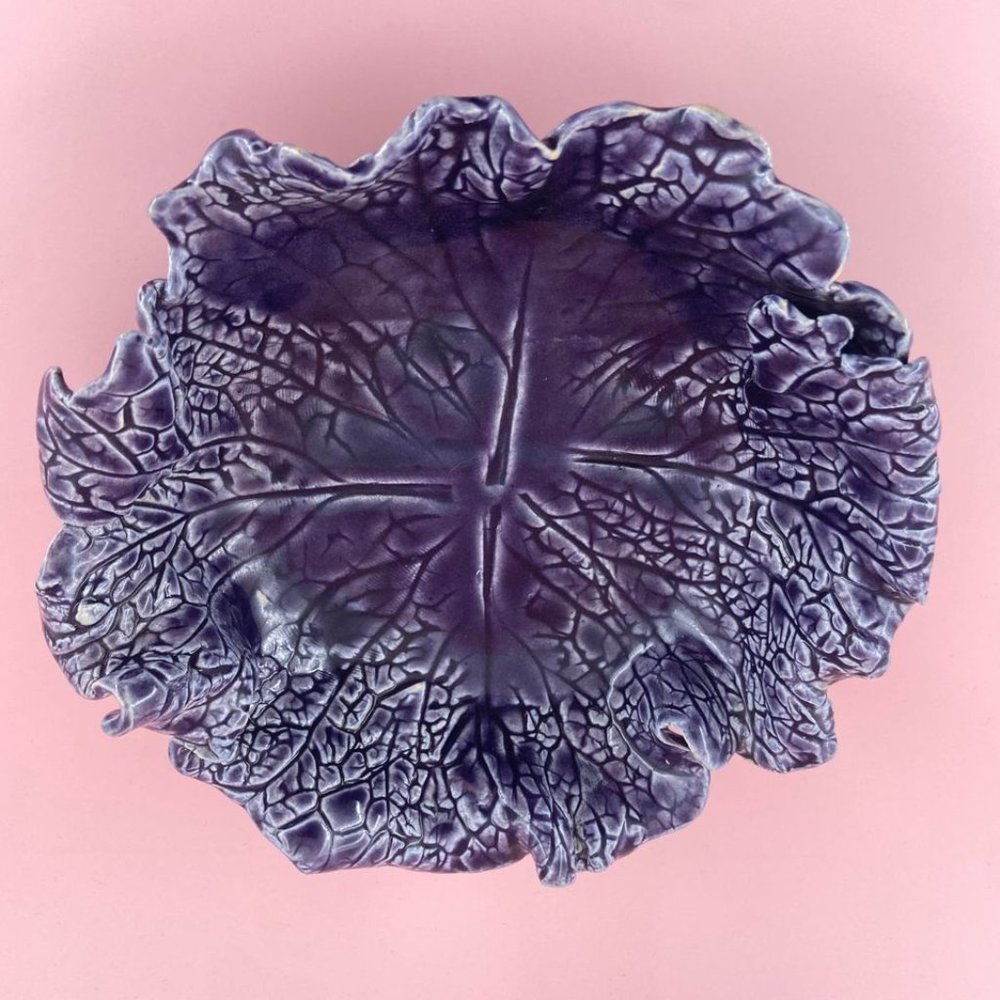 Purple Cabbage Serving Bowl